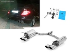 Fox Duplex Sportauspuff Mercedes C-Klasse W204 Coupe Typ C204 2x115x85mm oval