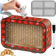 Holzspardose Sparbox 4-in-1