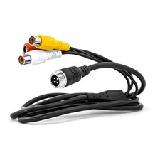 4pin Rückfahrkamera Adapter Kabel auf Cinch Chinch Cynch Video 12V 4 pol pin