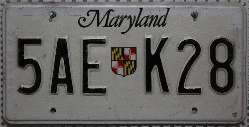 Maryland nummernschild usa - maryland,