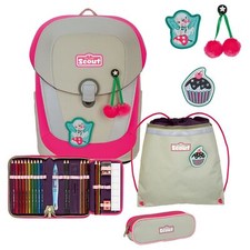 Scout Sunny II Schulranzenset 4tlg. #SCT-734507-DIN (pink cherry)