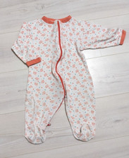 Süßer Strampler mit Füßen *** Vogel Mädchen rosa weiß Herbst Winter *** Gr 86