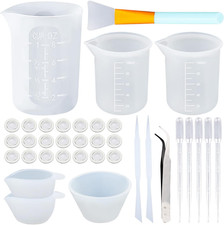 35-teiliges Silikon-Messbecher