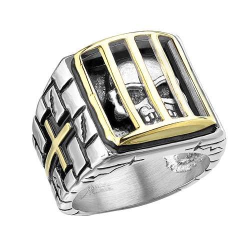 Massiver biker rocker ring - rocker,