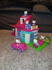 Unico Hello Kitty Set Haus Und 7 Figuren Mit Auto