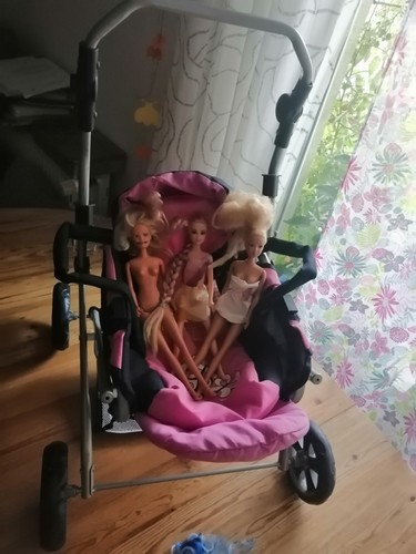 Puppenwagen buggy mit puppen - puppenwagen,