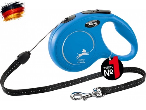 Hunde roll leine blau - hunde, 8m,