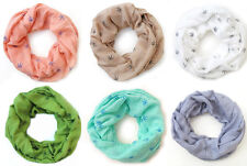 Loop Schal Schlauchschal Rundschal Hanf Pflanze Floral