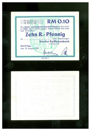 Notgeld schein rm - notgeld,