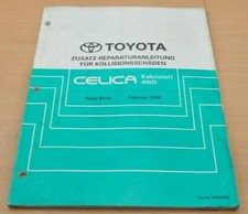 Toyota Celica Cabrio 4WD Allrad Kollision Karosserie Werkstatthandbuch 1994