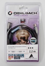 HDMI Verlängerungskabel mit Ethernet 4K Oehlbach 92448 Black Magic E 220 2,2m