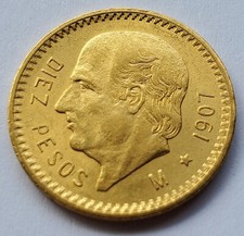 Pesos mexiko 1907 - 10,