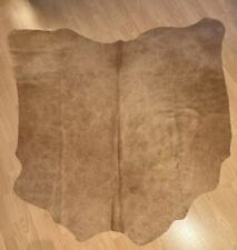 Beige-cremefarbenes Kuhfell als Teppich, Echtleder