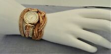 Damen Wickeluhr - Armbanduhr - Gold,Caramel,Braun - ungetragen