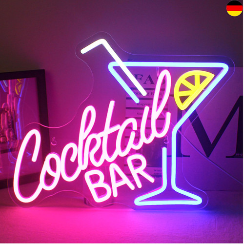 Cocktail bar neon schild led - bar, schild,