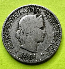 1891 Schweiz 5 Rappen