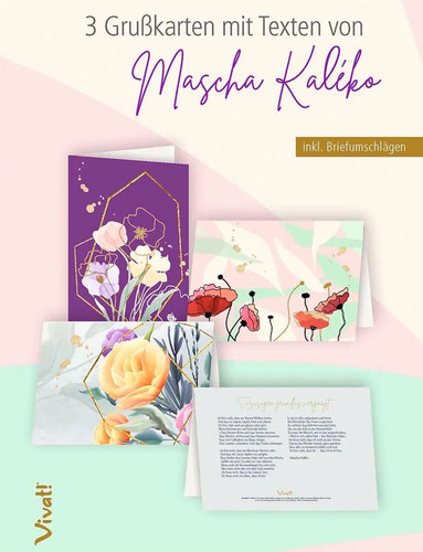3er set grußkarten mascha - 3er-set, 'mascha