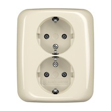 Busch-Jaeger 202 EUJ-212 Schuko Doppelsteckdose, weiß (2TKA00003895)