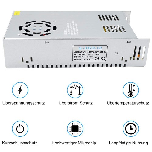 12v netzteil 30a 360w - 12v,