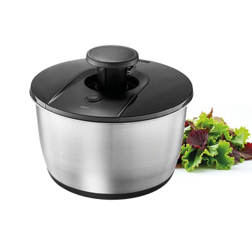 Salatschleuder edelstahl - salatschleuder, 5l