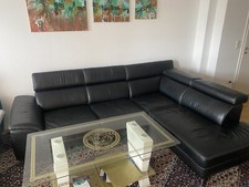 Hochwertige Leder Designer Couch,elektrisch ausfahrbar