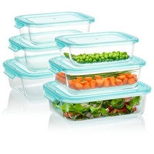 6x Premium-Vorratsdosen aus Glas - Hochwertiges Frischhaltedosen-Set