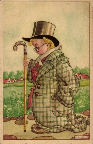 Künstler links karel l - künstler, ak