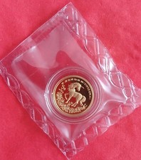 Goldmünze Unicorn Einhorn