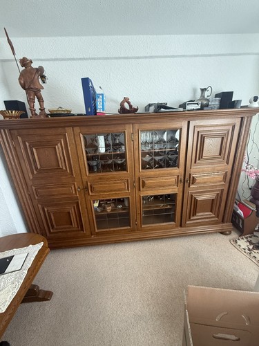 Antike eichenschrank vitrine - antike,