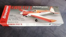 Modellflugzeug Graupner Kwik Fly E 1500mm 8 Servos Bauplan / OVP  10ccm Webra