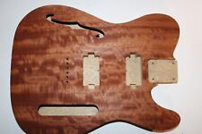 Tele Telecaster Body Korpus Korina mit quilted Mahagoni Top Humbucker