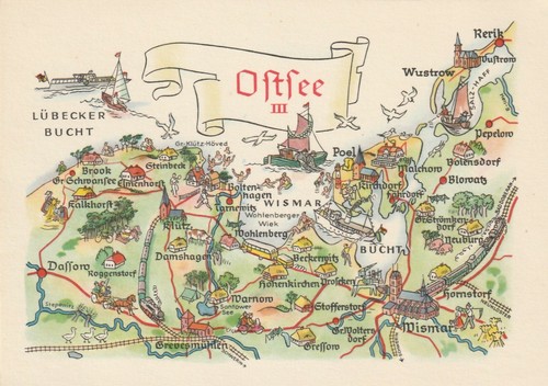 Map landkarte - ak,