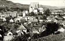 Ak Biertan Birthälm Siebenbürgen Rumänien,  Kirche, Häuser, Landschaft - 4866446