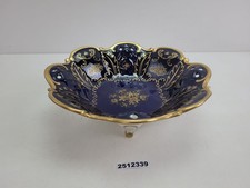 Prunkschale Reichenbach Porzellan fine china Echt Kobalt Goldverzierung #2512339