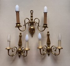 Vintage 3er Set Wandleuchter