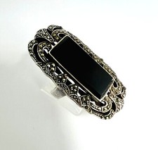 Art Deco 925  Silber XXL Ring