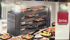 Spring PizzaRaclette 6 schwarz Pizza Raclette Pizza-Raclette Raklette backen