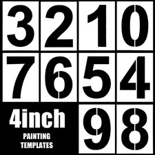 Große Zahlen Schablonen 10