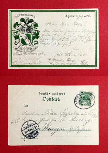 Studentika leipzig 1896 - leipzig,