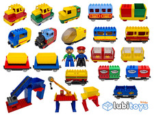 Lego® DUPLO Eisenbahn TRAIN Lokomotive Waggons Station Bahnhof ELEKTRISCH Zug