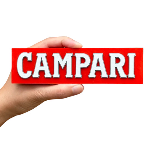 Campari logo druck pla - logo,