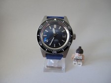 SEIKO Prospex Diver 40mm _ blaues Canvasarmband 20mm _ MOD _ NH35 Uhrwerk
