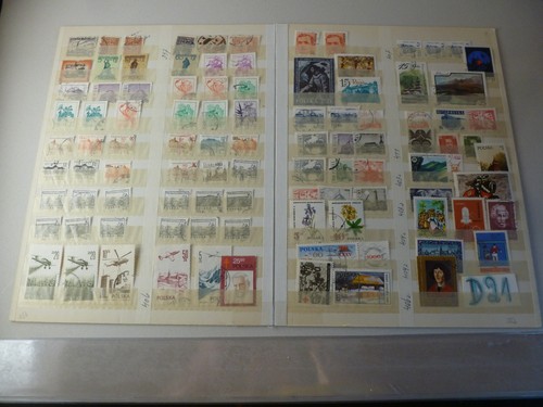 100 alte briefmarken polen - x,