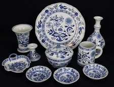 10x Hutschenreuther Zwiebelmuster Schale Servierplatte Servierteller Vase