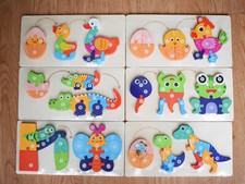 6 Sets Tier Entwicklung Puzzle