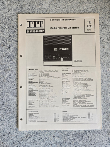 Original itt schaub - original, schaub-lorenz