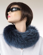 Pelz Schal Blaufuchs Boa Loop