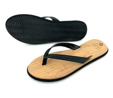 Vegan Leder Flip Flops Damen