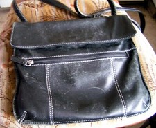 Echtleder  Damentasche Damenhandtasche  in Schwarz  von VOI   #3