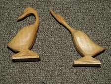 2 Gänse, Holz -